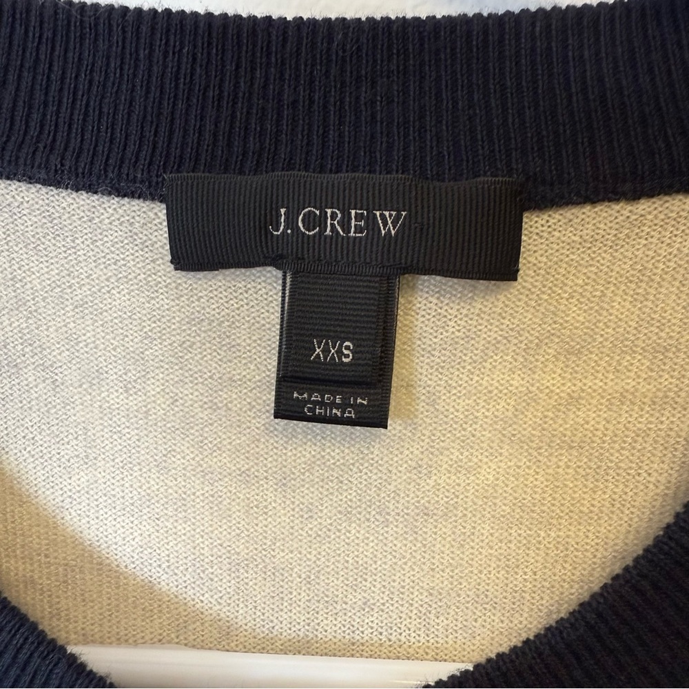J.Crew Cotton Merino Wool Blend Crewneck Cardigan Sweater Women’s Size XXS - Picture 8 of 10